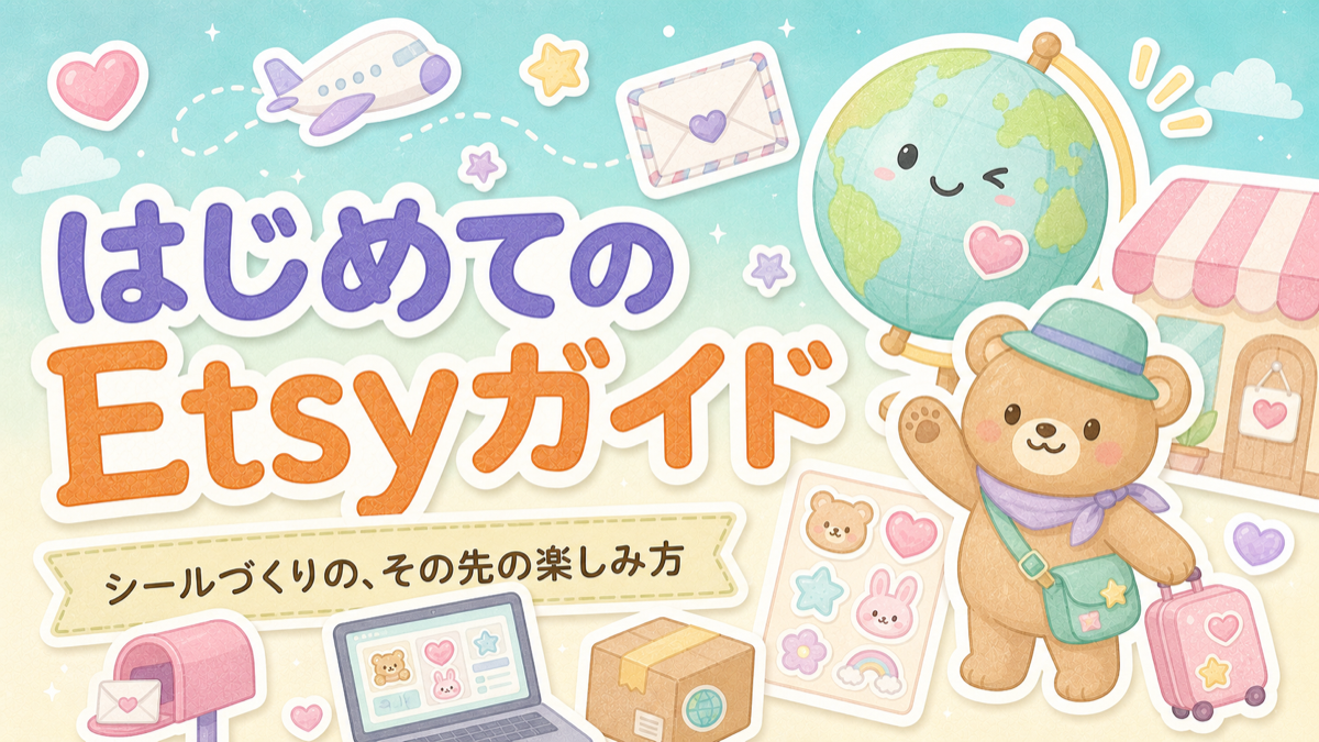 AIで作ったシールを「商品」に育てる Etsyのはじめ方のサムネイル